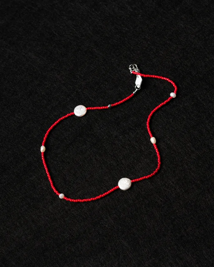 Necklaces CUN Sora Japanese Beaded Pearl Necklace