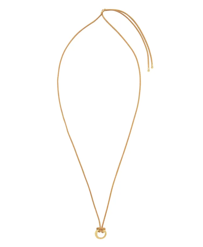 Necklaces Jenna Blake LEATHER WITH SNAKE CLASP