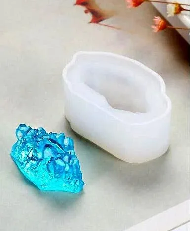 Necklaces Jewelry Pendant Crystal Cluster Silicone Mould Resin Art Hub