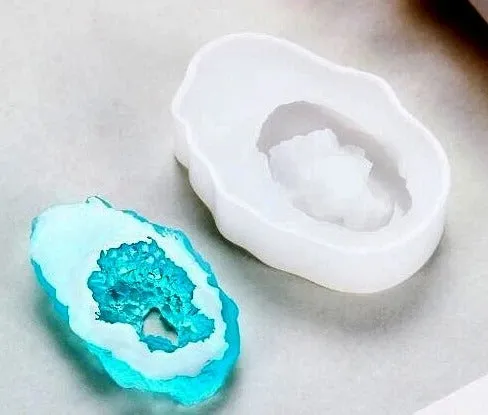 Necklaces Jewelry Pendant Crystal Cluster Silicone Mould Resin Art Hub