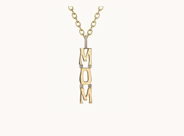 Necklaces Marlo Laz Wordplate Necklace Mom