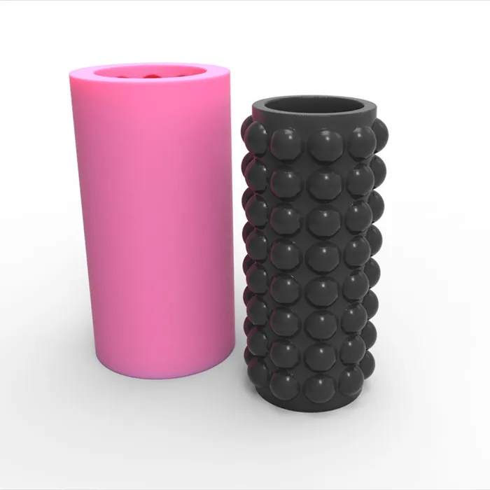 Necklaces Resin Art Hub Bubbled Cylindrical Silicone Mold for Jesmonite Art