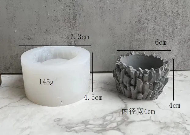 Necklaces RESIN ART HUB Rock Texture Plant Silicone Pot Mold for Jesmonite Art Necklaces RESIN ART HUB Rock Texture Plant Silicone Pot Mold for Jesmonite Art