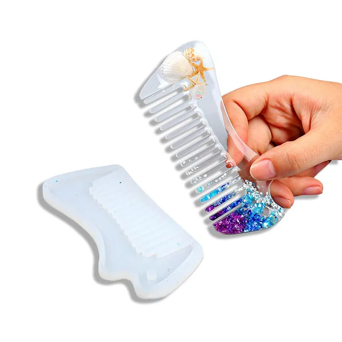Necklaces Resin Art Hub Silicone Comb Mold in Four Variants DIY Projects for Kids