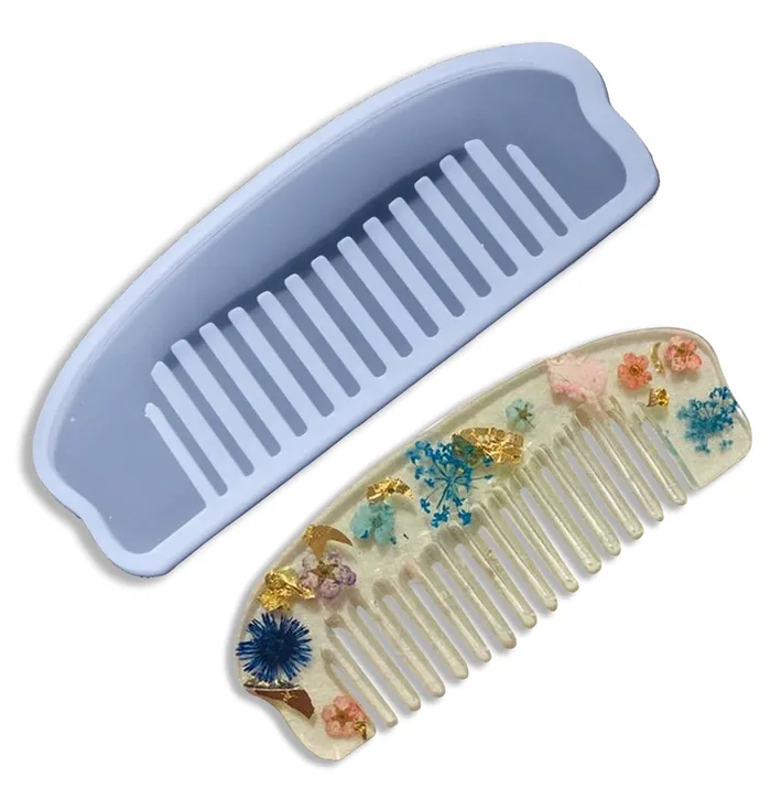 Necklaces Resin Art Hub Silicone Comb Mold in Four Variants DIY Projects for Kids