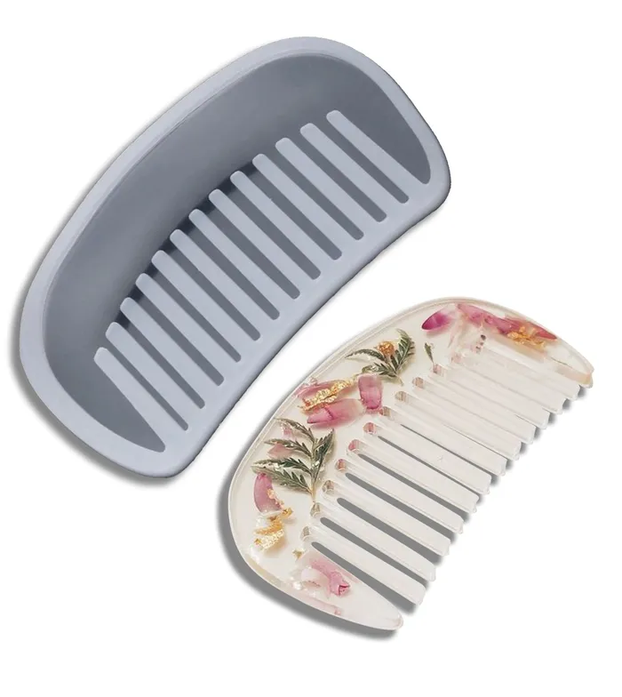 Necklaces Resin Art Hub Silicone Comb Mold in Four Variants DIY Projects for Kids