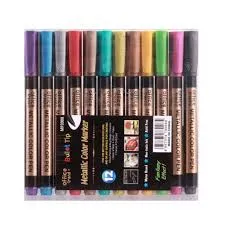 Necklaces Resinarthub 12 Metallic Colors Markers for Resin Art
