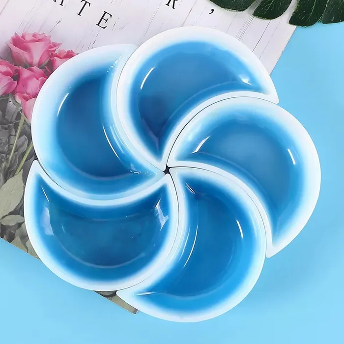 Necklaces Resinarthub Moon Shape Decorative Mould for Jesmonite and Epoxy Resin Art