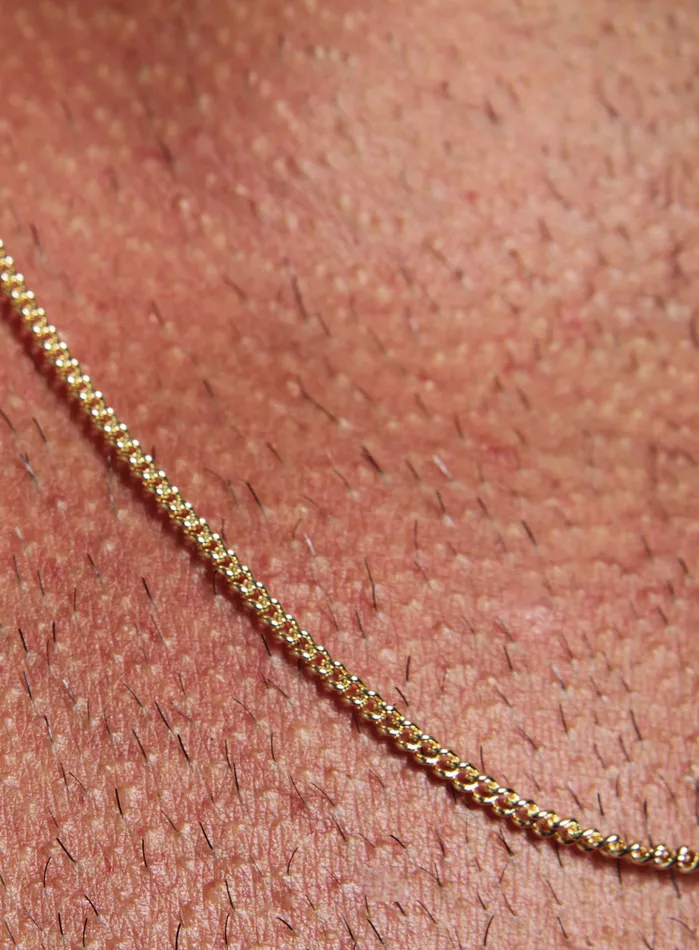 Necklaces We Are All Smith 14K Gold Filled Curb Necklace for Men Necklaces We Are All Smith 14K Gold Filled Curb Necklace for Men