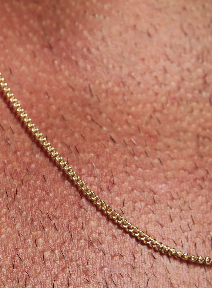 Necklaces We Are All Smith Gold Curb Chain Necklace for Men