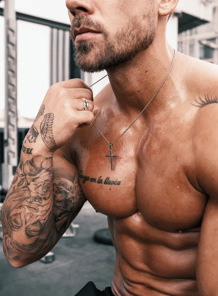 Necklaces WE ARE ALL SMITH Mens Jewelry Clothing Waterproof Large Mens Silver Cross Bamboo Style Necklaces WE ARE ALL SMITH Mens Jewelry Clothing Waterproof Large Mens Silver Cross Bamboo Style