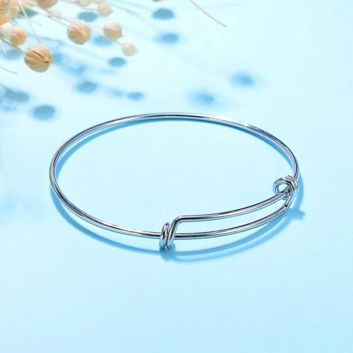 Necklaces Yellow Chimes Bracelet for Women and Girlls Fashion Silver Bangle Bracelets for Women Stainless Steel Adjustable Wire Blank Bracelets Birthday Gift For Women Girls DIY Jewelry Making Yellow Chimes