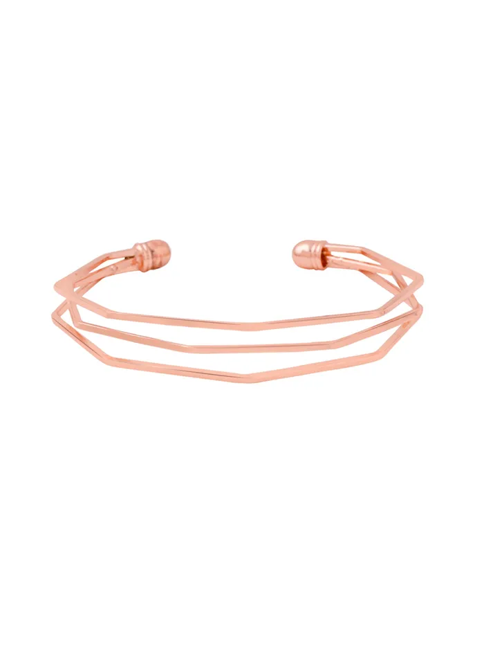 Necklaces Yellow Chimes Bracelet for Women and Girls Rose Gold Cuff Kadaa Bracelets for Women and Girls Rose Gold Plated Hand Cuff Kadaa Bracelet Jewellery for Women Birthday And Anniversary Gift Yellow Chimes