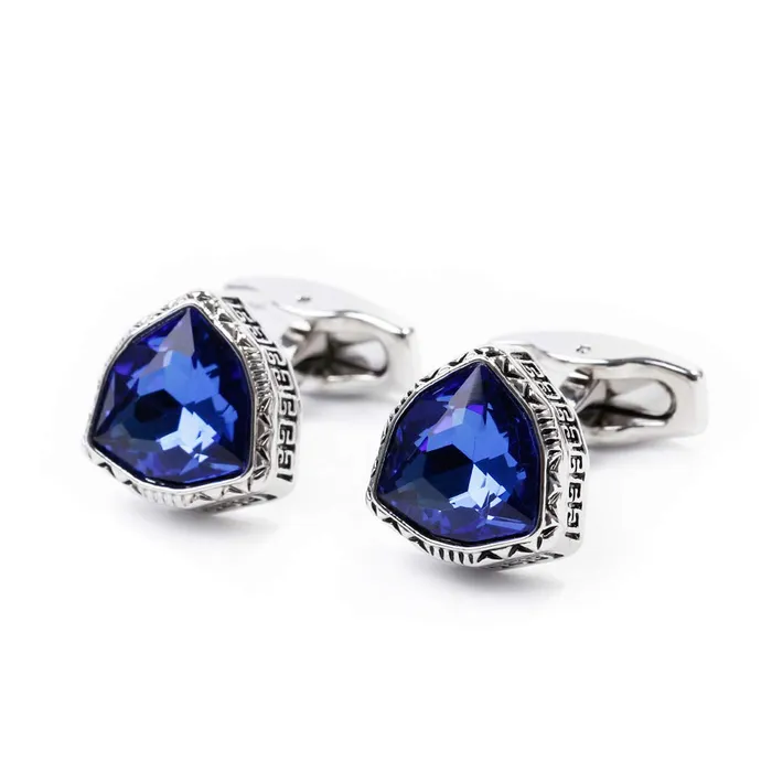 Necklaces Yellow Chimes Exclusive Collection Blue Crystal Stainless Steel Cuff Links for Men Blue Yellow Chimes Necklaces Yellow Chimes Exclusive Collection Blue Crystal Stainless Steel Cuff Links for Men Blue Yellow Chimes