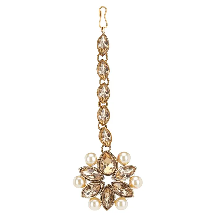 Necklaces Yellow Chimes Jewellery Set for Women and Girls Traditional Golden Kundan Necklaces Set Gold Plated Kundan Set Birthday Gift for girls and women Anniversary Gift for Wife DE 8 Yellow Chimes