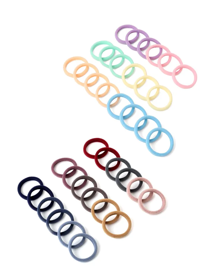 Necklaces Yellow Chimes Melbees by Yellow Chimes Hair Rubber Bands for Girls Kids Hair Accessories for Girls Rubberbands Pony Holders 40 Pcs Multicolor Cute Small Ponytail Holders for Girls Kids Teens Toddlers