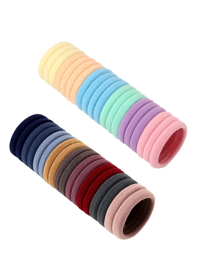 Necklaces Yellow Chimes Melbees by Yellow Chimes Hair Rubber Bands for Girls Kids Hair Accessories for Girls Rubberbands Pony Holders 40 Pcs Multicolor Cute Small Ponytail Holders for Girls Kids Teens Toddlers