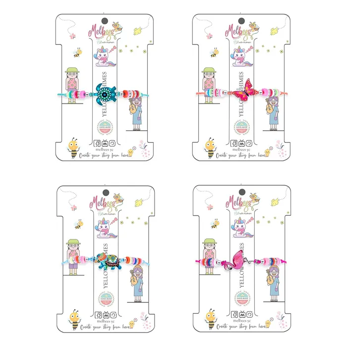 Necklaces Yellow Chimes Yellow Chimes Bracelet for Girls kids Jewellery for Girls Woven Friendship Bracelets Return Gift for Birthday Give Aways Return Gift Set for Kids Girls Design 12
