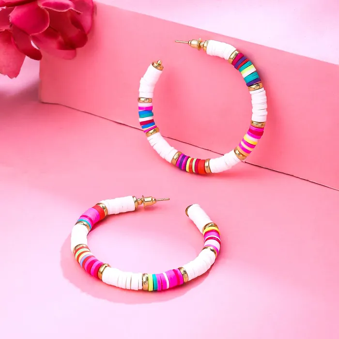 Necklaces Yellow Chimes Yellow Chimes Earrings for Women and Girls Hoop Earrings Bohemian Designed Hoop Earrings Birthday Gift for girls and women Anniversary Gift for Wife