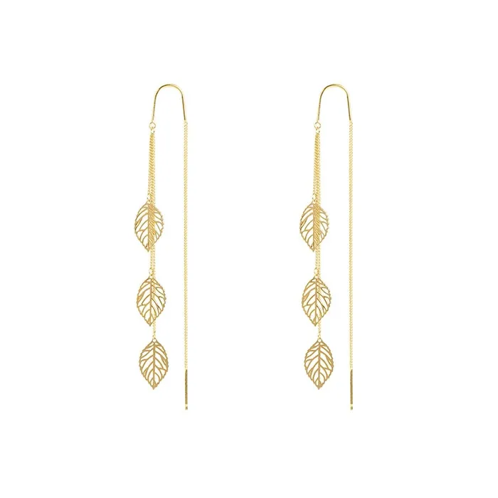 Necklaces Yellow Chimes Yellow Chimes Earrings For Women Gold Tone Chain With Leaf Hanging Dangle Earrings For Women and Girls Necklaces Yellow Chimes Yellow Chimes Earrings For Women Gold Tone Chain With Leaf Hanging Dangle Earrings For Women and Girls