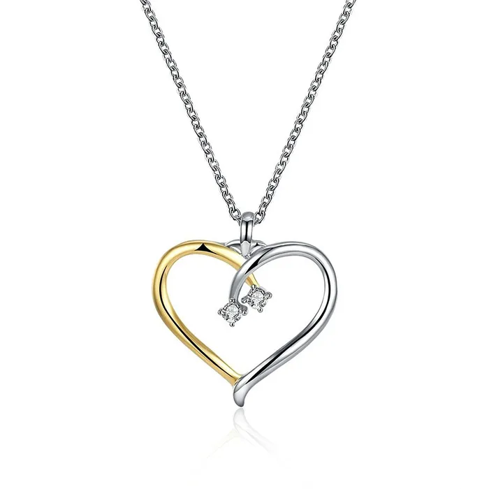 Necklaces Yellow Chimes Yellow Chimes Express Your Feelings Collection Crystals from Swarovski Joining Hearts Pendant for Women and Girls Necklaces Yellow Chimes Yellow Chimes Express Your Feelings Collection Crystals from Swarovski Joining Hearts Pendant for Women and Girls