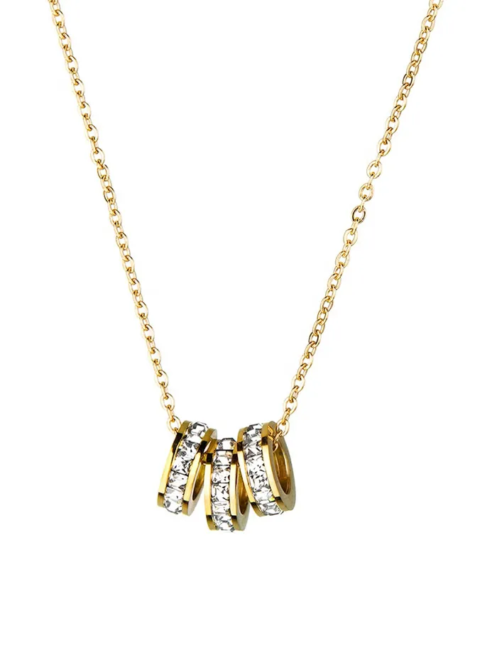 Necklaces Yellow Chimes Yellow Chimes Gold Chain Pendant for Women Crystal Rings GoldPlated Stainless Steel Chain Pendant Necklace for Women and Girls Necklaces Yellow Chimes Yellow Chimes Gold Chain Pendant for Women Crystal Rings GoldPlated Stainless Steel Chain Pendant Necklace for Women and Girls