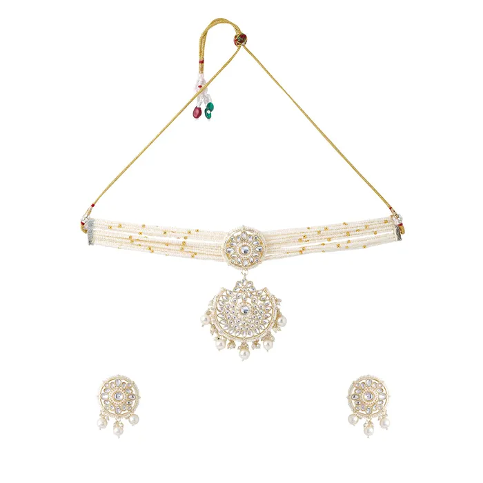 Necklaces Yellow Chimes Yellow Chimes Jewellery Set for Women and Girls Kundan Necklace Set Gold Plated Green Beads Studded Kundan Choker Necklace Set Birthday Gift for girls and women Anniversary Gift for Wife Necklaces Yellow Chimes Yellow Chimes Jewellery Set for Women and Girls Kundan Necklace Set Gold Plated Green Beads Studded Kundan Choker Necklace Set Birthday Gift for girls and women Anniversary Gift for Wife