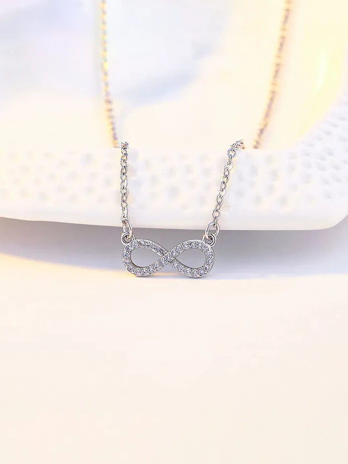 Necklaces Yellow Chimes Yellow Chimes Necklace for Women and Girls Love Pendant for Women Valentines Special Infinity Necklace Chain Pendant Birthday Gift for girls and women Anniversary Gift for Wife