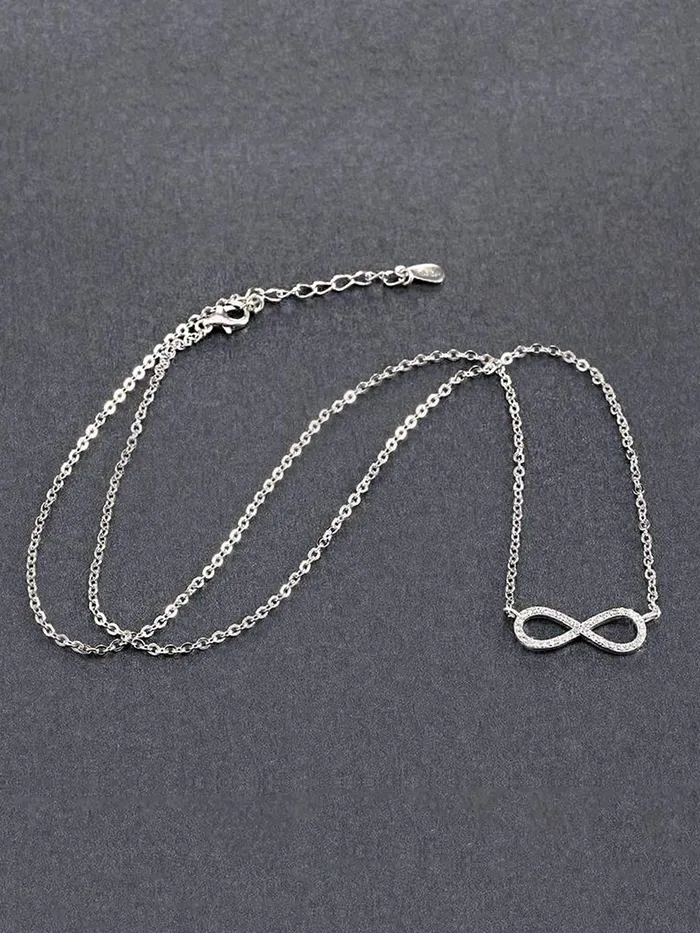 Necklaces Yellow Chimes Yellow Chimes Necklace for Women and Girls Love Pendant for Women Valentines Special Infinity Necklace Chain Pendant Birthday Gift for girls and women Anniversary Gift for Wife
