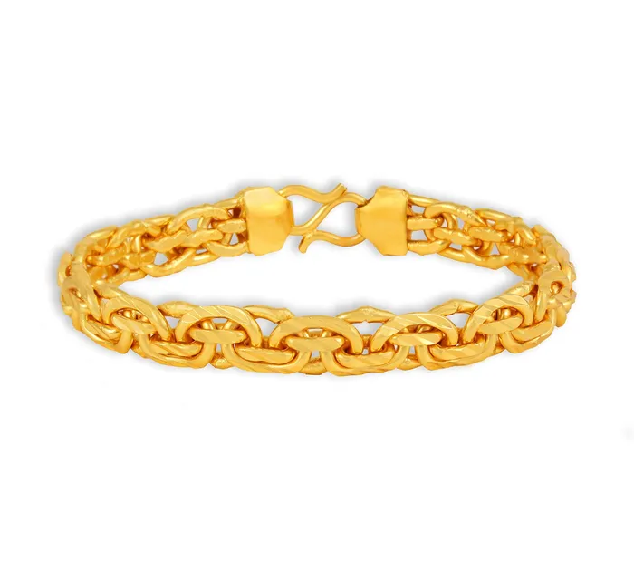 Necklaces Yellow Chimes Yellow Chimes Stylish 18K Gold Plated Wrist Golden Chain Link Bracelet for Men and Boys Necklaces Yellow Chimes Yellow Chimes Stylish 18K Gold Plated Wrist Golden Chain Link Bracelet for Men and Boys