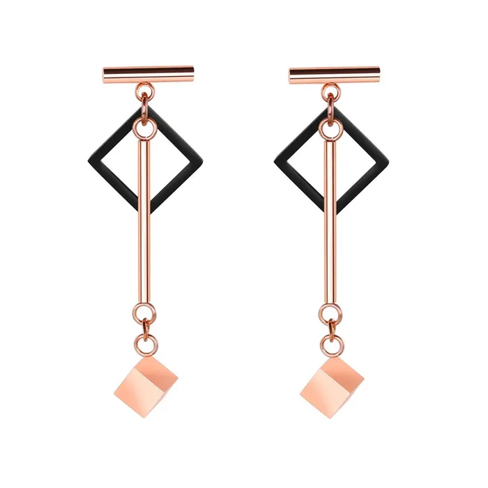 Necklaces Yellow Chimes Yellow Chimes Western Style Stainless Steel Never Fading Designer Earrings for Women Girls Rose Gold Necklaces Yellow Chimes Yellow Chimes Western Style Stainless Steel Never Fading Designer Earrings for Women Girls Rose Gold