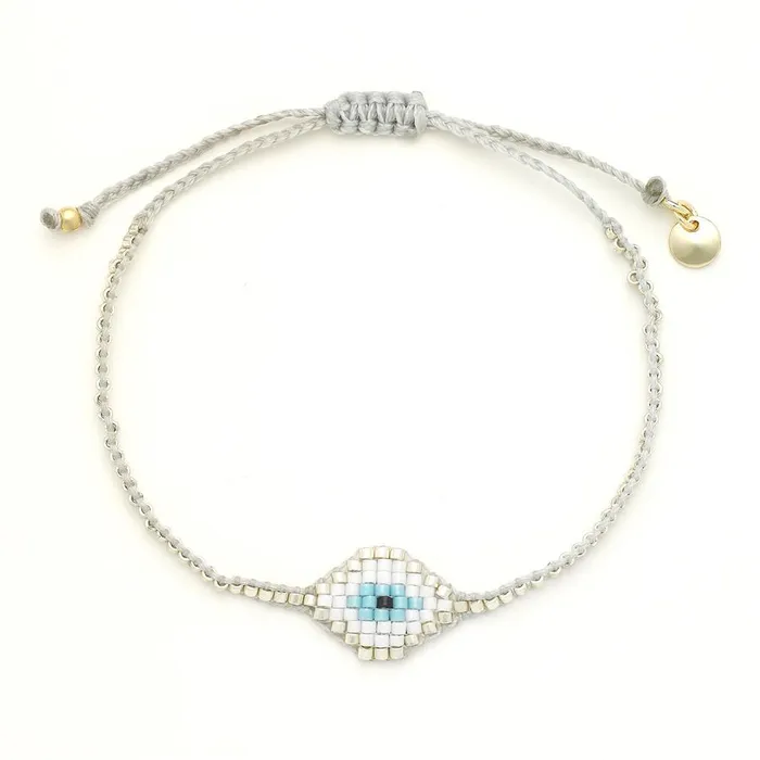 Oiya Bracelets Silver Miyuki Eye Bracelet