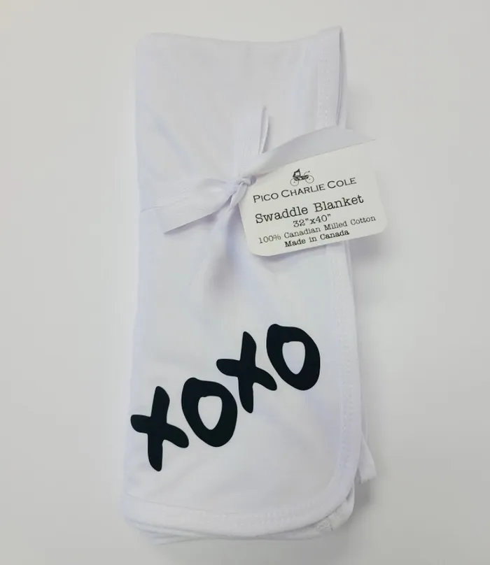Pico Charlie Co XOXO Swaddle Baby Blanket Necklaces