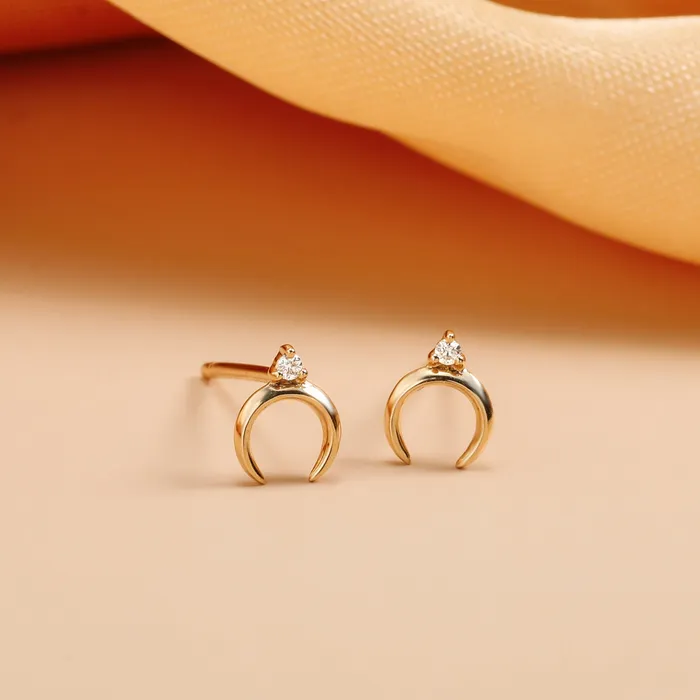 Piercing Studio Earrings GLORIA Diamond Arc Single Piercing Earring