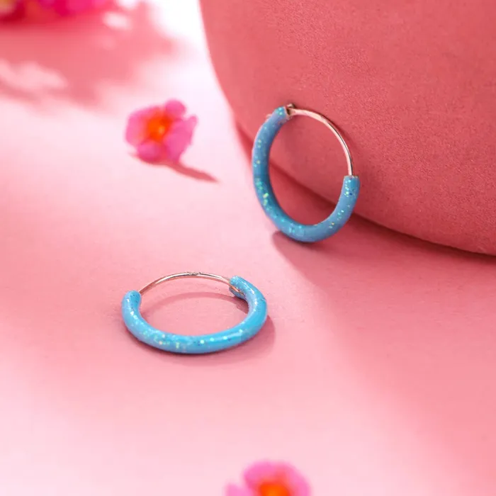Raajsi by Yellow Chimes 925 Sterling Silver Hoop Earring for Girls Kids Melbees Kids Collection Birthday Gift for Girls Kids With Certificate of Authenticity 6 Month Warranty Yellow Chimes Necklaces