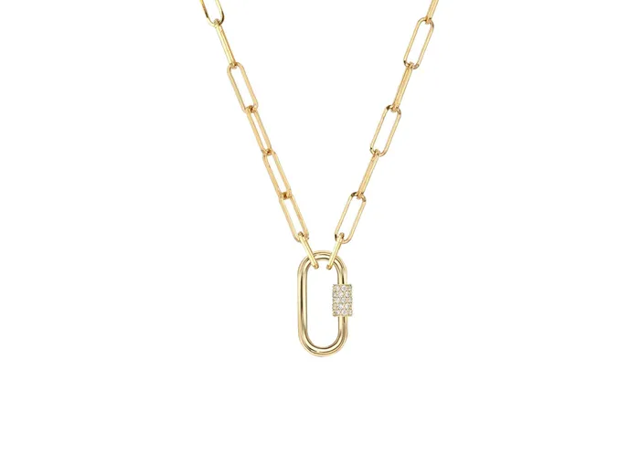 Rachel Reid Charm Necklaces Diamond Charm Enhancer