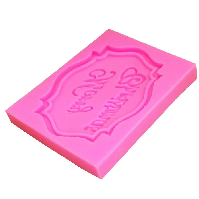 Resin Art Hub Earrings Merry Christmas Letter Silicone Mould