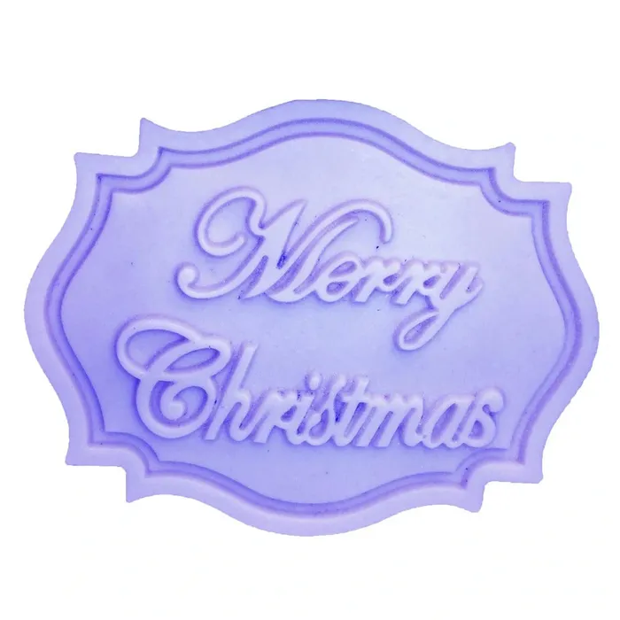 Resin Art Hub Earrings Merry Christmas Letter Silicone Mould