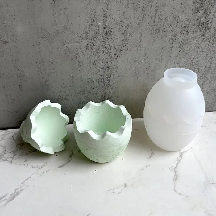 Resin Art Hub Egg Shape Candle Jar Mold Earrings
