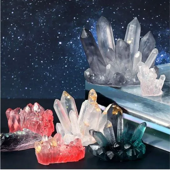 Resin Art Hub Necklaces Crystal Silicone Mold for Resin Art