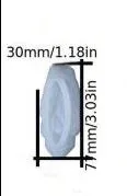 Resin Art Hub Necklaces Crystal Silicone Mold for Resin Art