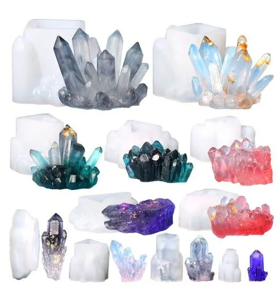 Resin Art Hub Necklaces Crystal Silicone Mold for Resin Art