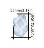 Resin Art Hub Necklaces Crystal Silicone Mold for Resin Art