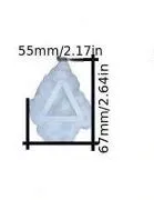 Resin Art Hub Necklaces Crystal Silicone Mold for Resin Art