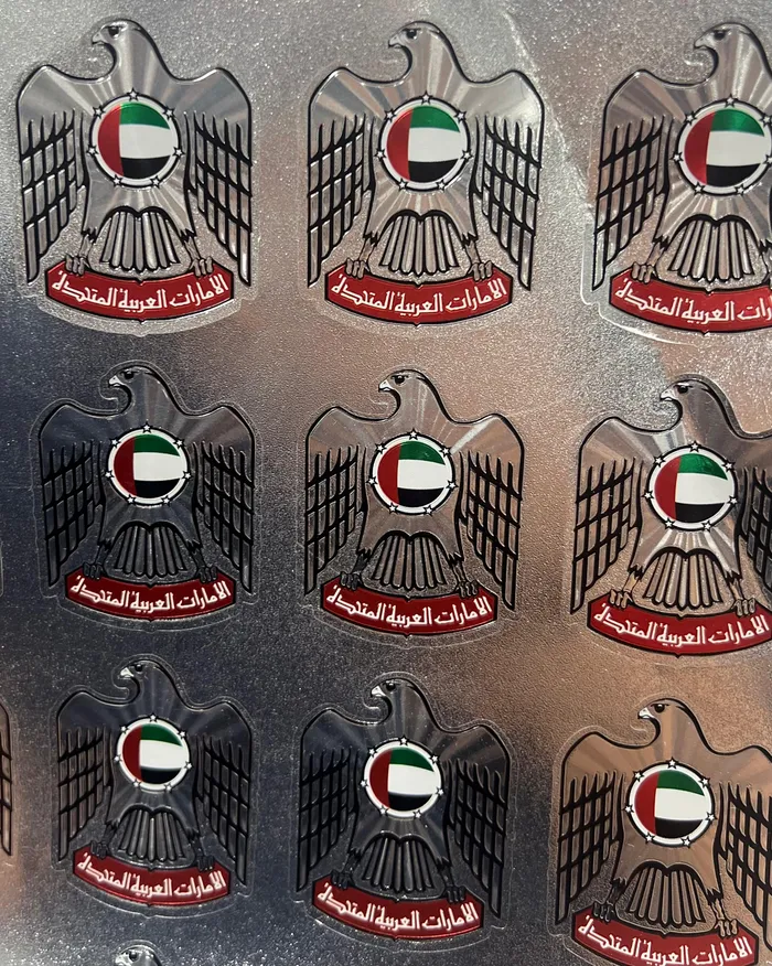 RESIN ART HUB Necklaces UAE Emblem Sticker for Resin Art 20StickersSheet