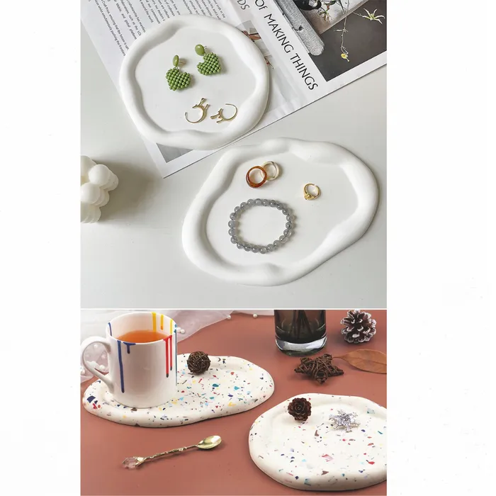 Resinarthub Trinket Cloud Tray Silicone Mold for Jesmonite Art 2 variants Necklaces Resinarthub Trinket Cloud Tray Silicone Mold for Jesmonite Art 2 variants Necklaces
