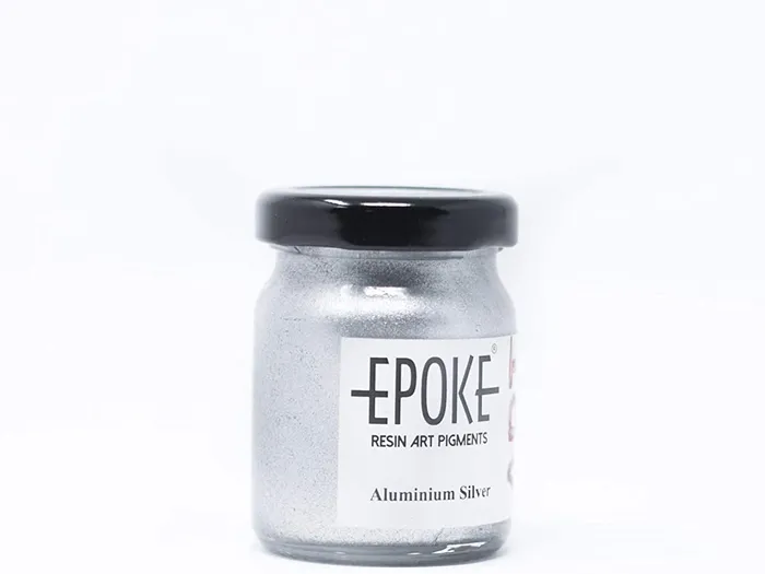 Rings Aluminium Silver Metallic Epoke Art Pigment 70g Epoke