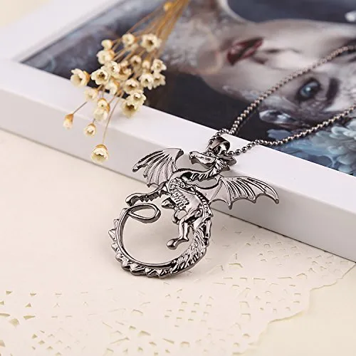 Rings Dragon on The Wall Game of Thrones 100 Stainless Steel Pendant for Boys and Men by YELLOW CHIMES Yellow Chimes Rings Dragon on The Wall Game of Thrones 100 Stainless Steel Pendant for Boys and Men by YELLOW CHIMES Yellow Chimes