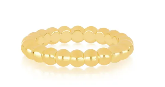 Rings EF Collection Gold Ball Stack Ring