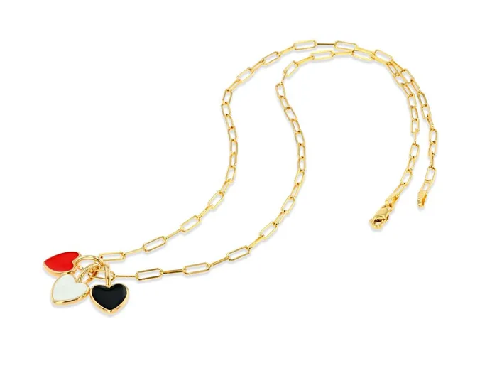 Rings Rachel Reid Mini Red Enamel Heart Charm
